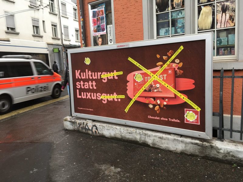 Kleber-Aktion in Zürich